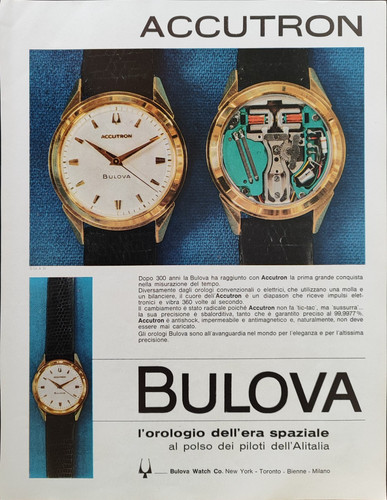 Bulova accutron publicité - bulova,