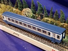 Jouef HO Champagnole: voiture intermédiaire autorail 3 éléments EAT bleu