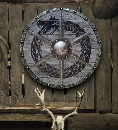 Bouclier rond médiéval