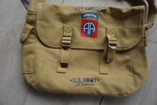 353642 SAC MUSETTE SACOCHE D DAY 1944 JOUR J COLLECTION GUERRE  US 82 AIRBORNE