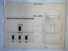 Dessin d'architecture École Architecture Nantes Jean Zannier 1950 G6843