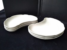 6 Assiettes à salade en Porcelaine blanche
