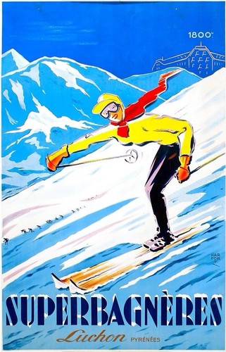 Affiche poster ski - affiche,