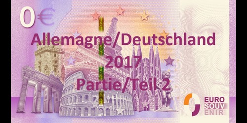 Billet souvenir euro - euro/0,
