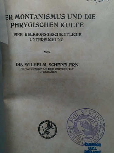 Der montanismus und die - montanismus,