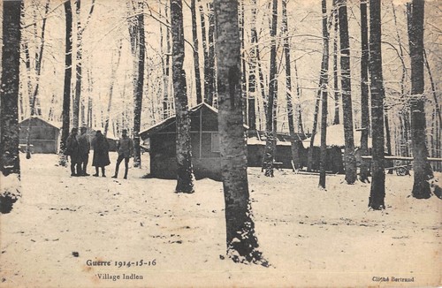 Cpa guerre village - guerre, indien
