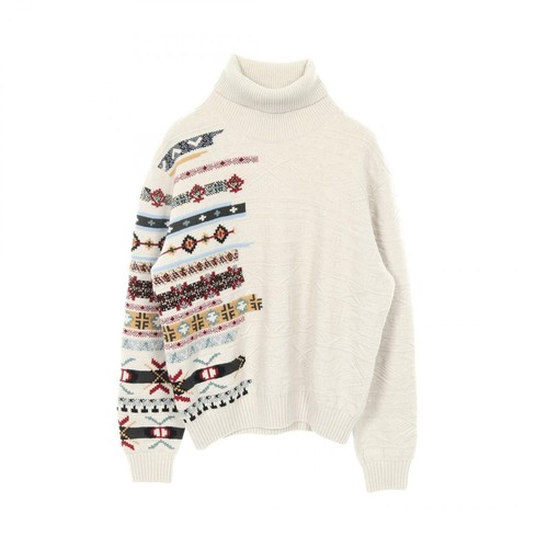Pull tricot hermes col - col, tortue