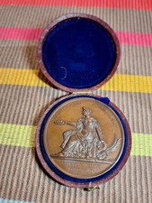 SUPERBE MEDAILLE BRONZE Gayrard F  CONCOURS HIPPIQUE Horse show 1873