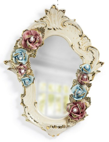 Miroir avec des fleurs - avec,