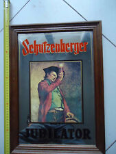 ancien Cadre miroir publicitaire BIERE JUBILATOR  (déco de bar )