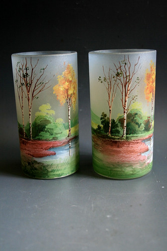 Paire vases vintage en - de,