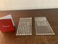 9 lots de 2 tuiles modèle Piccadilly cristal Baccarat (prix de deux tuiles)
