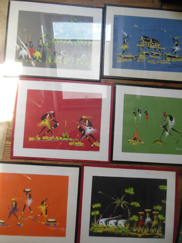 Lot tableaux à - de, 6