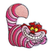Patch Écusson Chat du Cheshire Alice au Pays des Merveilles (1a) - Thermocollant