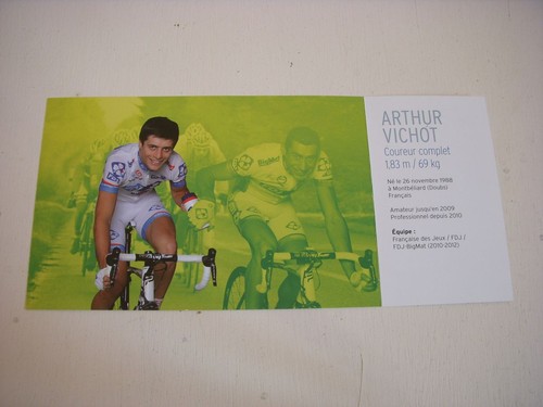 Cyclisme carte postale fdj - carte,