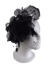 serre tête de cérémonie ou de soirée noir 