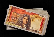 Liasse de 10 billets de 500 NFrancs 1959 Molière (REPRODUCTION)