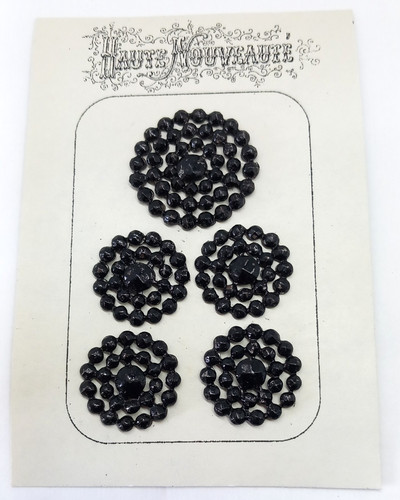 Boutons deuil debut 1900 - ,