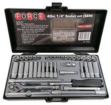 DOUILLES COURTES ET LONGUES 1/4 METRIQUES / POUCES COFFRET 40 PCS