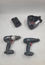 Lot De 4 Bosch GSR 1800-li Drill & Gsr18v-85 C Battery & Charger Travail