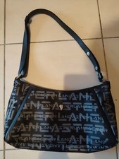  Lancaster sac épaule motif sérigraphie noir