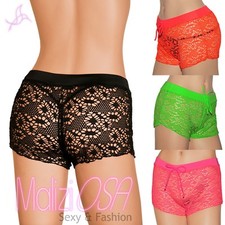 Shorts Femme Pantalon De Plage Couverture De Maillot Couleurs Fluo