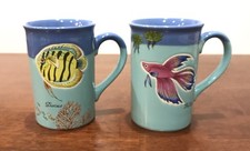 2 Takahashi San Francisco Cups Mugs Discus Fish and Better Fish