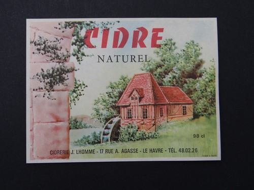 Ancienne étiquette cidre - ancienne,