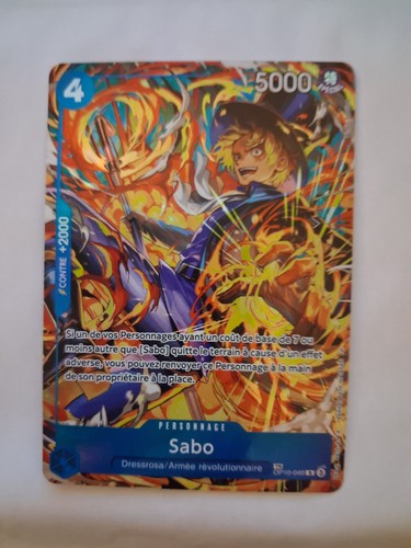 Tcg one piece sabo - one, tr
