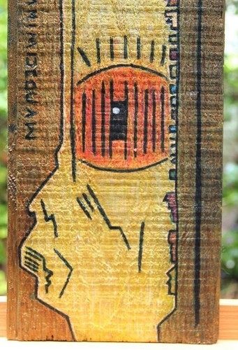 Décoration murale sur planche