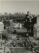 Pays-Bas, Amsterdam, parc d'attraction, 1950 Vintage silver print Tirage 