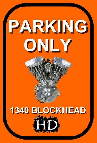 Plaque parking only harley - parking,