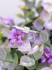 Bague Mauboussin Tu es sel de ma vie numero 2 en or blanc centré d'un diamant d