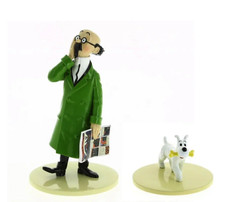 Figurine tintin en plomb lisez