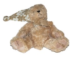 Peluche ours beige Echarpe