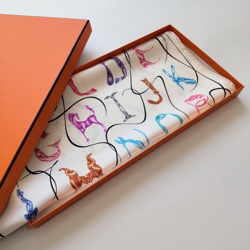écharpe soie hermes petit - soie,
