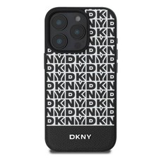 DKNY Coque de Protection pour iPhone 16 Pro à Bande Inférieure  Noir