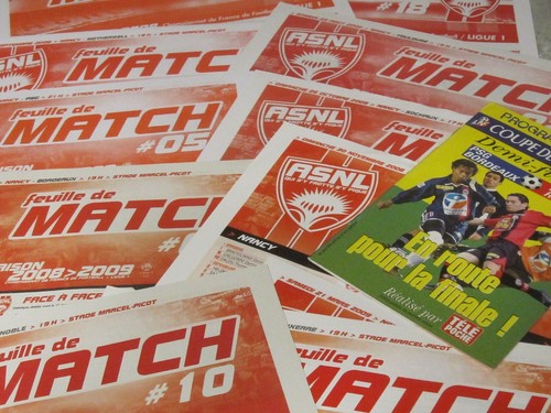 Programmes match asnl - de, nancy
