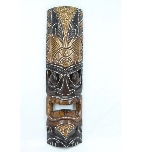 Masque tiki 50cm bois - tiki, |