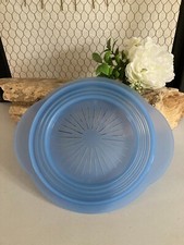 325⚜️ Passoire Rétractable Pliable Tupperware en Plastique Bleu Diamètre 20 Cm