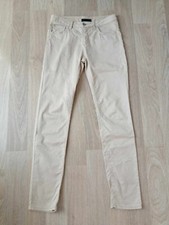 Jean fin beige coton