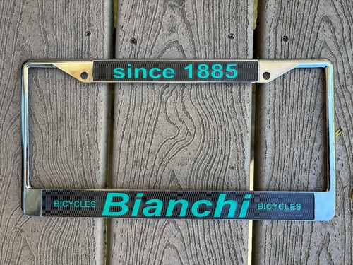 Bianchi bicycles license - bianchi, plate