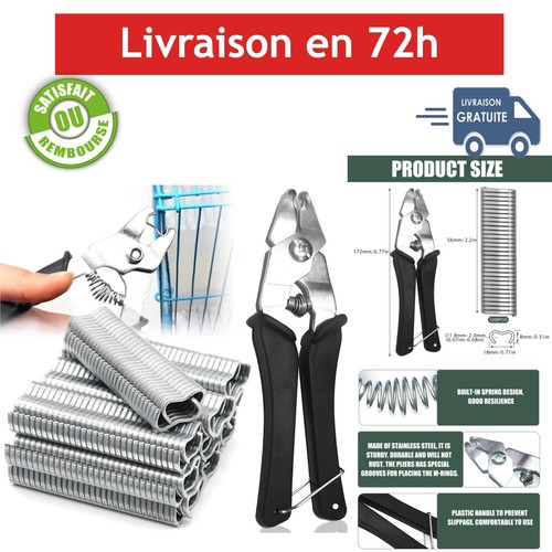 Pince anneau 1200 clips - à,