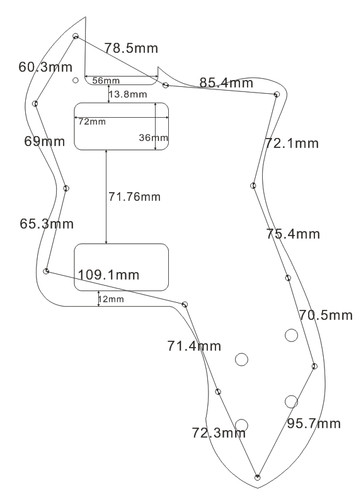 Guitar pickguard for tele - guitar,