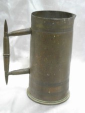ANCIEN PICHET VERSEUSE CHOPE BRONZE OBUS DOUILLE ART POILU TRANCHEE 14 /18 WW1