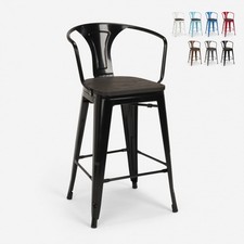 tabouret de bar en bois et