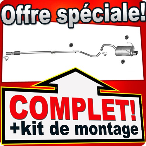 Ligne pot échappement pour - d'échappement,
