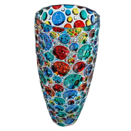 Murano vase verre bulle - vase,