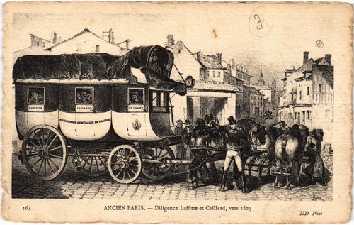 Cpa ancien paris diligence - ancien,