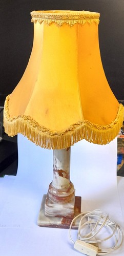 Lampe table marbre - en,
